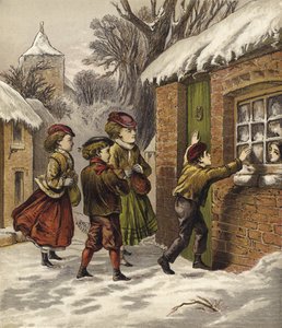 金持ちの子供たちがクリスマスに貧しい子供たちを訪問 作： English School
