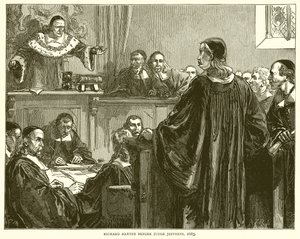 ジェフリーズ判事の前のリチャードバクスター、1685年 作： English School