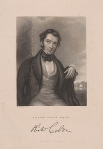 リチャード・コブデン 1843年頃（エングレーヴィング） 作： English School