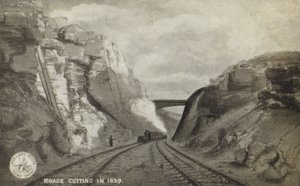 1839年の道路切断 作： English School