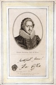 エセックスの第3伯爵（1591-1646）、彼のシールとサイン 作： English School