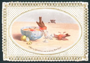 飲みきれないロビン、クリスマスカード 作： English School