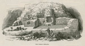 ロンドンのローワーテムズストリートで発見されたローマ時代のヴィラ：ローマ時代の遺跡 作： English School
