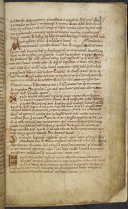 ロイヤル 13. A.XI、f.5 初期および周辺図面、Computus、Auxerre の Helperic (ベラム);