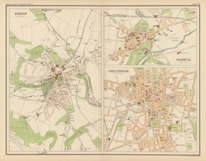 ロイヤル アトラス、1900 年頃: バクストン。 ワーウィック; チェルトナム（カラーリソ） 作： English School