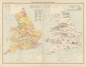 ロイヤル アトラス、1900 年頃: 国会議員 (カラー リソ) 作： English School