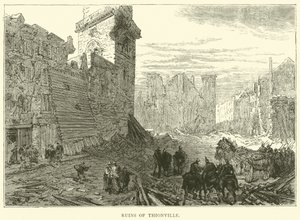 チオンヴィルの遺跡、1870年12月 作： English School