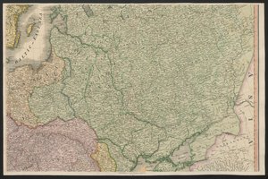 ロシア、ヨーロッパから、1815 年 11 月 20 日、1816 年に発行されたパリの最終条約によって合意され、確認されたいくつかの帝国と州の境界線の逸脱とともに、領土のすべての変更を説明 (色付きの彫刻) 作： English School