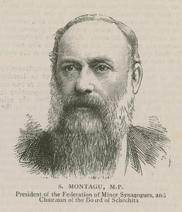 S Montagu、議員、小シナゴーグ連盟の会長、Schechitaの理事長 作： English School