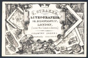 S Straker、リソグラファー、トレードカード