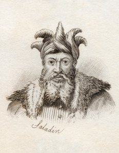 1825年に出版された「クラブの歴史辞典」からのサラディン 作： English School