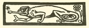 サンショウウオ（木版画 作： English School