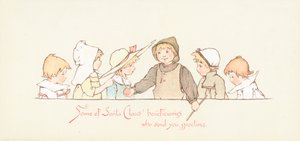 サンタの受益者、クリスマスカード 作： English School