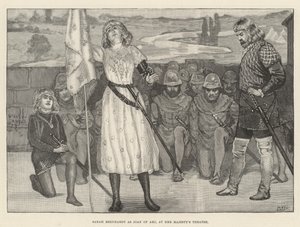ジョーン・オブ・アークを演じるサラ・ベルナール（Her Majesty