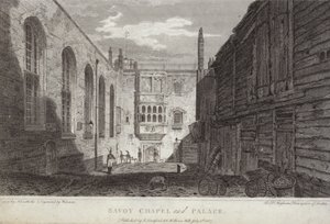 サヴォイチャペルと宮殿、ロンドン、1807 作： English School