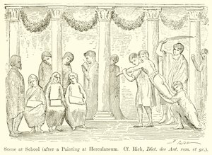 学校でのシーン（Herculaneumでの絵画の後。リッチ、ディクト、アントロムなど） 作： English School