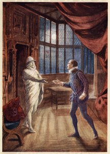 オペラ『ドン・ジョヴァンニ』（1787年）の一場面、メイ・バイロンの「ヴォルフガング・アマデウス・モーツァルトとの一日」より、1914年頃（版画）