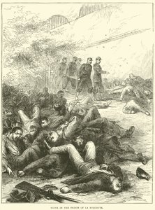 ラロケットの刑務所でのシーン、1871 作： English School