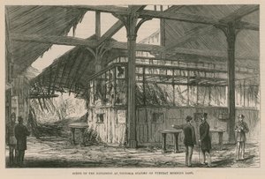 1884年最後の火曜日の朝にビクトリア駅で爆発のシーン 作： English School