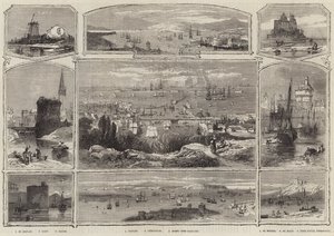 フランスの情景（エングレービング 作： English School