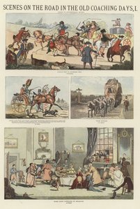 昔のコーチングの道のシーン 作： English School