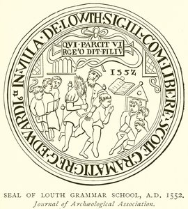 ラウスグラマースクール、AD 1552のシール 作： English School