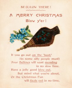ベローズ、クリスマスカードのセット 作： English School