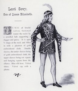 シェイクスピアの王様リチャード3世：エリザベス女王の息子、グレイ卿（リトグラフ 作： English School