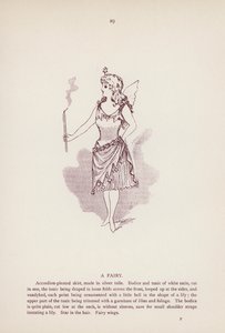 シェイクスピアの『ウィンザーの陽気な女房たち』。妖精（リトグラフ 作： English School
