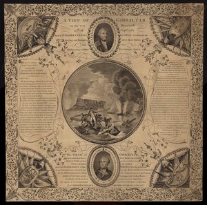 ジブラルタルの包囲、1779-1783 作： English School