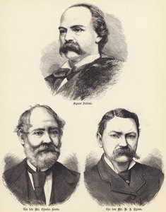 Signor Salvini, the late Mr Charles Reade, the late Mr H J Byron (Engraving) 作： English School