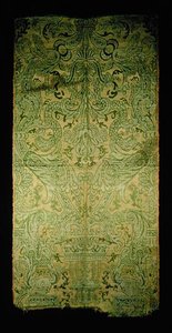 絹と麻の調度品 17世紀後半（ブロカテル織）