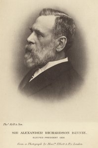 アレクサンダーリチャードソンビニー卿は1905年に土木学会の会長に選出されました 作： English School