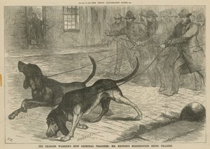 チャールズウォレンズ卿の新しい犯罪追跡者：訓練中のブラウス氏のブラッドハウンド 作： English School