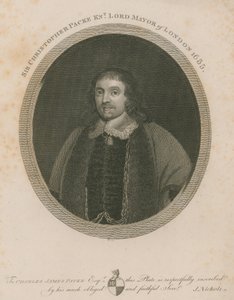 1655年、ロンドン市長、クリストファーパック卿 作： English School