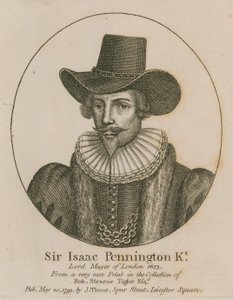 サーアイザックペニントン、ロンドン市長、1643年 作： English School