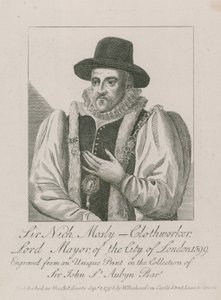 ニコラスモズレー卿、布工師、ロンドン市長、1599年 作： English School
