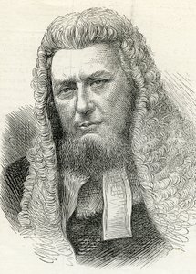 1874年2月7日、イラスト入りロンドンニュースのリチャードポールアンフレ（1809-83）卿 作： English School