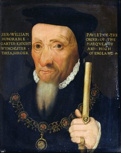 サー ウィリアム ポーレット (1474/5-1572) 初代ウィンチェスター侯爵 (パネルに油彩) 作： English School