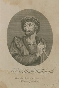 ロンドン市長、ウィリアムウォールワース卿、1370年 作： English School