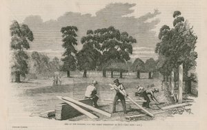 1851年の大展覧会の建物のサイト 作： English School