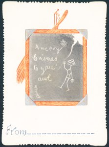 ブラックボード、クリスマスカードのスケッチ 作： English School