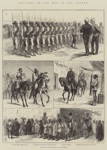 スーダンでの戦争のスケッチ（彫刻 作： English School