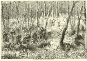 1870年10月、パリ郊外の森で小競り合い