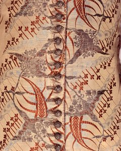 袖付きウエストコート、1705-15年頃（シルク＆ブロケード） 作： English School