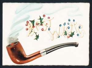 喫煙パイプ、クリスマスカード 作： English School