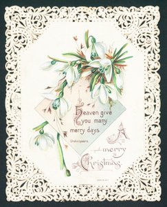 スノードロップ、クリスマスカード 作： English School