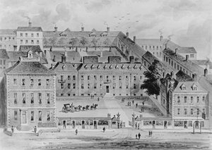 レスター家の南正面、1720年頃 作： English School