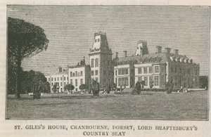 St Giless House、Cranbourne、Dorset、Lord Shaftesburys Country Seat 作： English School