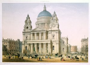 C.リヴィエールによるセントポール大聖堂、1855年 作： English School